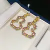 Brincos Pingente Cavalo do Ano Zodiacal Banhados a Ouro Real 18K, Novos Brincos de Pino Versáteis Estilo Chinês Retrô, Brincos Elegantes de Luxo Leve
