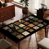 Jogo Americano de Couro Estilo Antigo Sem Lavagem, Luxo Leve, À Prova de Óleo, Anti-Escaldante, Toalha de Mesa Sem Cuidados, Jogo Americano para Mesa de Centro, Garantia de Qualidade