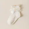 Nuevos Calcetines Infantiles 2026 para Bebés y Niños, Calcetines para Bebé Estilo Español con Lazo Grande, Calcetines de Estudiante Princesa para Niñas, Calcetines con Puño Holgado