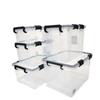 Caja de almacenamiento transparente extra grande, caja de almacenamiento de plástico sellada, caja de acabado, caja de ropa, caja grande y gruesa para el hogar