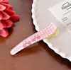 Lindo Pinza de Pato a Cuadros Sanrio Dulce Estilo Ins para Flequillo de Niña Dibujo Animado Versátil Sencillo Puesto Accesorios para el Cabello