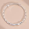 Pulsera de junta de bambú Mobius plata pura 999 plata de ley periódico de bambú nicho de seguridad pulsera maciza pulsera nueva regalo