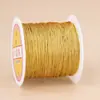Novo rolo pequeno de fio dourado e prateado para tecelagem DIY artesanal, bordado, pulseira, cordão de mão, ensaio de miçangas e acessórios de joias
