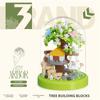 Senbao 611050 Caja de Música de Té de Flores Juguete de Ensamblaje Infantil Compatible con Bloques de Construcción de Juguete de Alta Calidad Regalo de Flores Venta al por Mayor