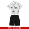 Hanfu Masculino Novo Estilo Chinês Terno Tang Verão Estilo Nacional Bordado Conjunto Colete Roupa de Performance Passarela Anfitrião Menino Flor Infantil