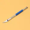 Set de Cuchillos de Grabado Aleación de Aluminio Cuchillo de Grabado Pluma de Grabado Cuchillo de Bolsillo Herramienta para Hacer Maquetas Cuchillo de Utilidad para Película de Teléfono Móvil