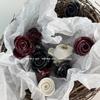 Sí Botones de Resina de Rosa Yisen Botones Decorativos Pequeños Fragantes Botones para Ropa de Abrigo de Nylon de Doble Cara para Traje Chaqueta