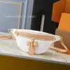 Riñonera Nueva Bolsa de Pierna de Cuero Genuino Bolsa de Cintura para Presbicia Bolsa de Pecho Blanca Tricolor Bolso Cruzado de un Solo Hombro para Mujer con Logo