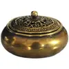 Estilo antigo queimador de incenso mini queimador de incenso liga angustiado sândalo incenso queimador casa artesanato decoração metal artesanato trabalhador