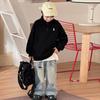 Sudadera Holgada Infantil Tongku 2026 Estilo Primavera para Niños Ropa Infantil Huzhou Zhili Estilo Coreano Cuello Alto Bordada Moderna