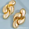 Brincos Vintage com Design de Gota d'Água para Mulheres, Acessórios de Orelha Geométricos de Metal da Moda com um Design Único
