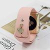 Para correa de Apple Watch Uña Decorativa Correa de Silicona Hebilla Decorativa Correa de Carta de Amor Decorativa