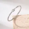 Pulsera de Cintura Delgada Súper Brillante con Microincrustaciones de Diamante Completo, Superventas Transfronteriza, Tendencia de Instagram, Joyería de Mano de Moda de Lujo Ligero, Estilo Coreano