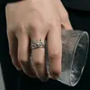 Anillo Corona Retro Yu Hong Estilo Minimalista de Moda Anillo para Dedo Índice Diseño Creativo de Moda Anillo Abierto Directo del Fabricante