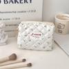 31291 Lindo Estuche de Maquillaje de Oso Floral para Mujer 2024 Nuevo Estuche Portátil para Lápices Bolsa de Almacenamiento Bolsa de Papelería con Cremallera