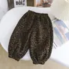 Pantalones Gruesos con Forro de Polar para Niños y Niños Estilo Extranjero Ropa de Abrigo Explosiones Populares en Internet Invierno Bebé Niños Cálidos Estampado de Leopardo con Forro de Polar
