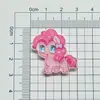Pequeno Prendedor de Cabelo My Little Pony com Design em Acrílico, Grampo Lateral Fofo de Desenho Animado para Meninas, Prendedor Bico de Pato Q