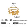 Anillo de Acero Inoxidable Mate con Textura de Concha y Estrella Hueca de Doble Capa Moda Europea y Americana AliExpress Regalo