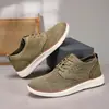 Sapatos Masculinos de Fábrica de Origem Transfronteiriça Personalizados, Tênis Casuais Respiráveis de Malha Fly-Knit, Calçados Esportivos Leves com Solado Macio para Homens