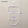 Expositor de Cabides para Roupa de Banho Huatuo Rack de Natação Cabide de Plástico Rack de Cabides Branco
