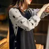 Nuevo Chaleco de Punto sin Mangas para Otoño e Invierno Suéter Chaleco Holgado de Cuello Redondo para Mujer Estilo Coreano Ropa Exterior Chaleco Versátil Ropa Exterior de Moda