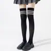 Calcetines hasta la rodilla blanco leche calcetines de primavera y verano jk calcetines blancos finos presión piernas finas calcetines altos muslos finos y bonitos