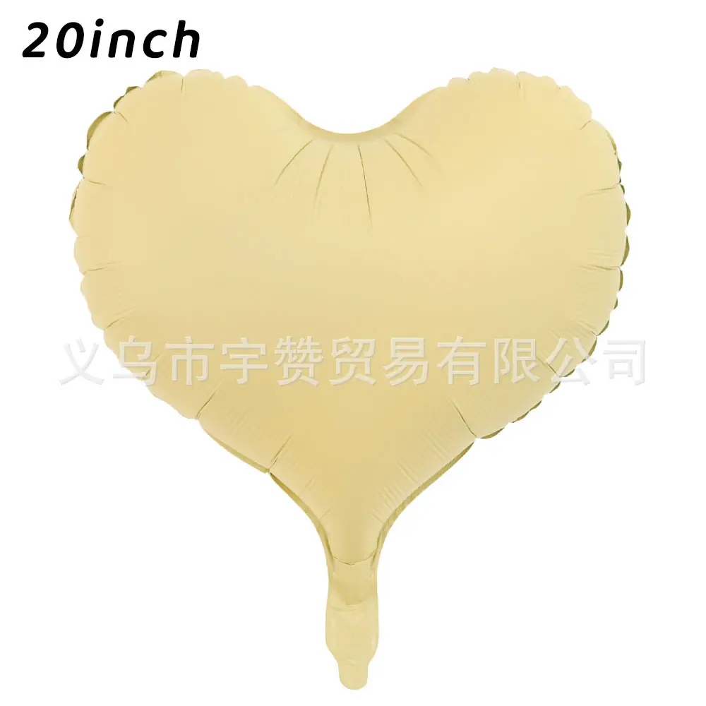 20寸哑光黄桃心