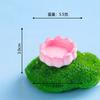 Micro Paisagem Criativa Estatueta de Sapo Fofa Acessórios de Decoração DIY Resina Enfeites de Mesa Decorações de Cena em Miniatura
