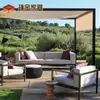 Fornecedor da Fábrica Combinação de Sofá de Exterior e Mesa de Centro para Casa de Campo Sofá Nórdico para Apartamento Pequeno Apoio de Pés de Lazer para Casa