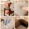 Silla Pequeña Infantil de Madera Maciza con Respaldo, Banco Simple Acojinado Suave, Taburete Cuadrado, Taburete para Cambiar Zapatos para Entrada, Taburete Pequeño para Sala de Estar, Uso Doméstico