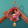 Pingente de Chaveiro Anel Porta-Moedas de Brocado da Dinastia Song, Pingente de Bolsa com Borla de Pônei Tecida à Mão Estilo Chinês, Venda por Atacado do Fabricante
