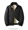 Conjunto Esportivo Masculino de Inverno Aveludado Espessado Jaqueta de Caxemira Roupa de Inverno Terno Quente de Três Peças para Homens de Meia-Idade e Idosos