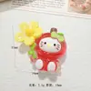 Acessórios de Resina Gato Desenho Animado Flor Translúcida Cola Cremosa Acessórios de Cabelo DIY Fivelas de Sapato Chaveiros de Copo de Água Pingentes Materiais Decorativos