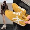 Zapatos de Entrenamiento Alemanes de Tacón Bajo Estilo Coreano para Mujer Disponibles en Stock Zapatos Blancos Versátiles Tenis de Estudiante Nuevos de Otoño 2025 Zapatos Deportivos de Moda