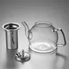Bule de Chá de Vidro Transparente com Separação de Chá e Água, Bule Doméstico para Preparo de Chá, Chaleira de Grande Capacidade com Filtro, Fabricante de Chá