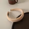 Faixa de Cabeça Marrom com Cabeça de Esponja para Meninas, de Aba Larga, de Alta Qualidade, Moda, para Lavar o Rosto, Grampo de Cabelo com Alta Pressão Craniana