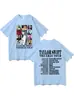Ropa de mujer de manga corta de comercio exterior estilo Taylor Swift transfronteriza Europa y Estados Unidos algodón transfronterizo Camiseta Taylor camiseta para mujer molde