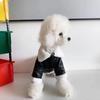 Ropa para perros, ropa de invierno, gruesa, de marca de moda, de piel, chaqueta de moto de una pieza, perro pequeño, peluche Beaumi Shenari, gato