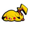 Sandália Crocs Fofa Desenho Animado Pikachu Série Pokemon Decoração de Flor Fivela de Sapato Crocs DIY