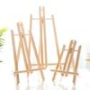 Cavalete trapezoidal de mesa de madeira dobrável para pintura a óleo, suporte para celular, tablet, tripé, pequeno cavalete, personalização