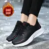 Zapatos de Algodón Cálidos con Forro de Polar para Mujer 2025 Invierno Nuevos Zapatos Deportivos de Piel para Mujer Antideslizantes Impermeables Zapatos para Correr de Estudiante