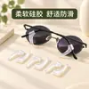 Cubiertas de silicona antideslizantes para las patillas de los anteojos y ganchos para las orejas para evitar que los anteojos se caigan, con un clip fijo y soporte trasero para las orejas para anteojos infantiles.