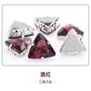 Diamante de Imitación Triangular de Cristal con Garra 18mm Accesorio para Ropa Bolso Zapato Base Dorada con Agujero para Coser a Mano Diamante de Imitación Estilo Ins