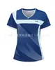 Nova camisa de badminton YY, manga curta, secagem rápida, unissex, camiseta esportiva respirável para treino, absorvente de suor com logotipo estampado