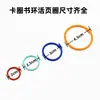 Suministro de Fábrica Tarjeta de Color Laca para Hornear de 30 mm Anillo de Color Anillo de Metal para Tarjeta Color Caramelo Anillo para Colgar Juguete Llavero