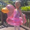 Anel de natação inflável transparente de pato com assento, anel de assento, anel de natação infantil espessado, anel de axila para bebê da rede social, atacado