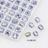 Dongzhou Diamante Cristal Morado Lavanda Para Uñas Boutique de Diamantes Fondo Puntiagudo Cristal K9 Mariposa Popular en Internet Accesorios Populares para Uñas