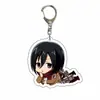 Llavero Colgante de Acrílico Periférico de Animación Venta al por Mayor Fabricante de Attack on Titan Joyería Creativa Regalos