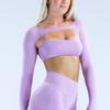 Dfyne Ropa de Yoga de Manga Larga Transfronteriza Deportiva de Secado Rápido Tops Ropa de Fitness para Correr Entrenamiento Ropa Deportiva Traje para Mujer