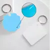 Venta Caliente Transferencia de Calor Acrílico Recubierto Suministros en Blanco Acrílico Impresión a una Cara Llavero DIY Sublimación